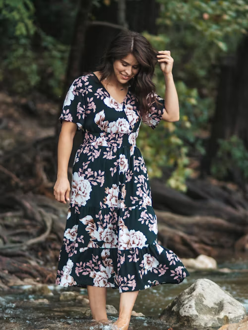 Vestido Floral Midi